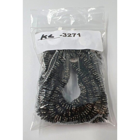 Flower Spacer Bead 100 Per Strand Black Silver Jewelry - Picture 6 of 6